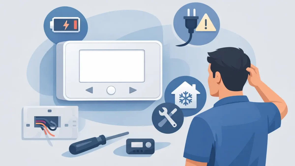 Why Is My Thermostat Blank? Causes and Fixes